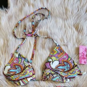 Two piece paisley bikini